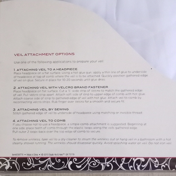 Wedding veil 2 tier satin edge - Picture 4 of 4